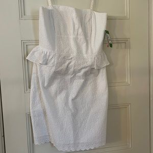 Lilly Pulitzer Maybell White Eyelet Dress 8 NWT